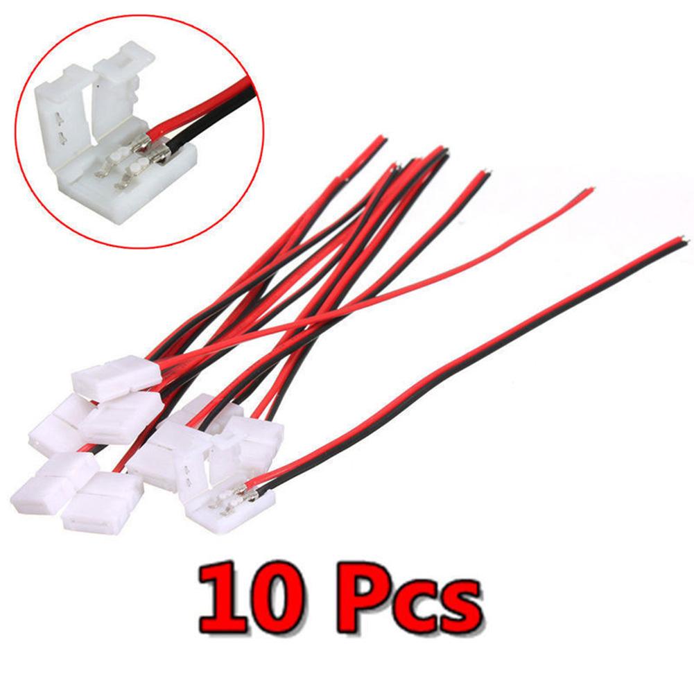 8mm LED Connectors LED Strip Connectors Home Decor LED Lighting Applications Tin-Plated Copper Cores User-Friendly Installation