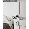 Bright Silver Indoor Silent Door Lock Nordic Light Luxury Bedroom Split Door Handle Lock