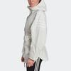 Adidas Solid Color Outdoor Hooded Jacket Women Jackets Off-White H48573