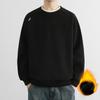 Double-sided German Velvet Base Shirt Men's Autumn and Winter Solid Color Large Size Sweatshirt Mid-collar