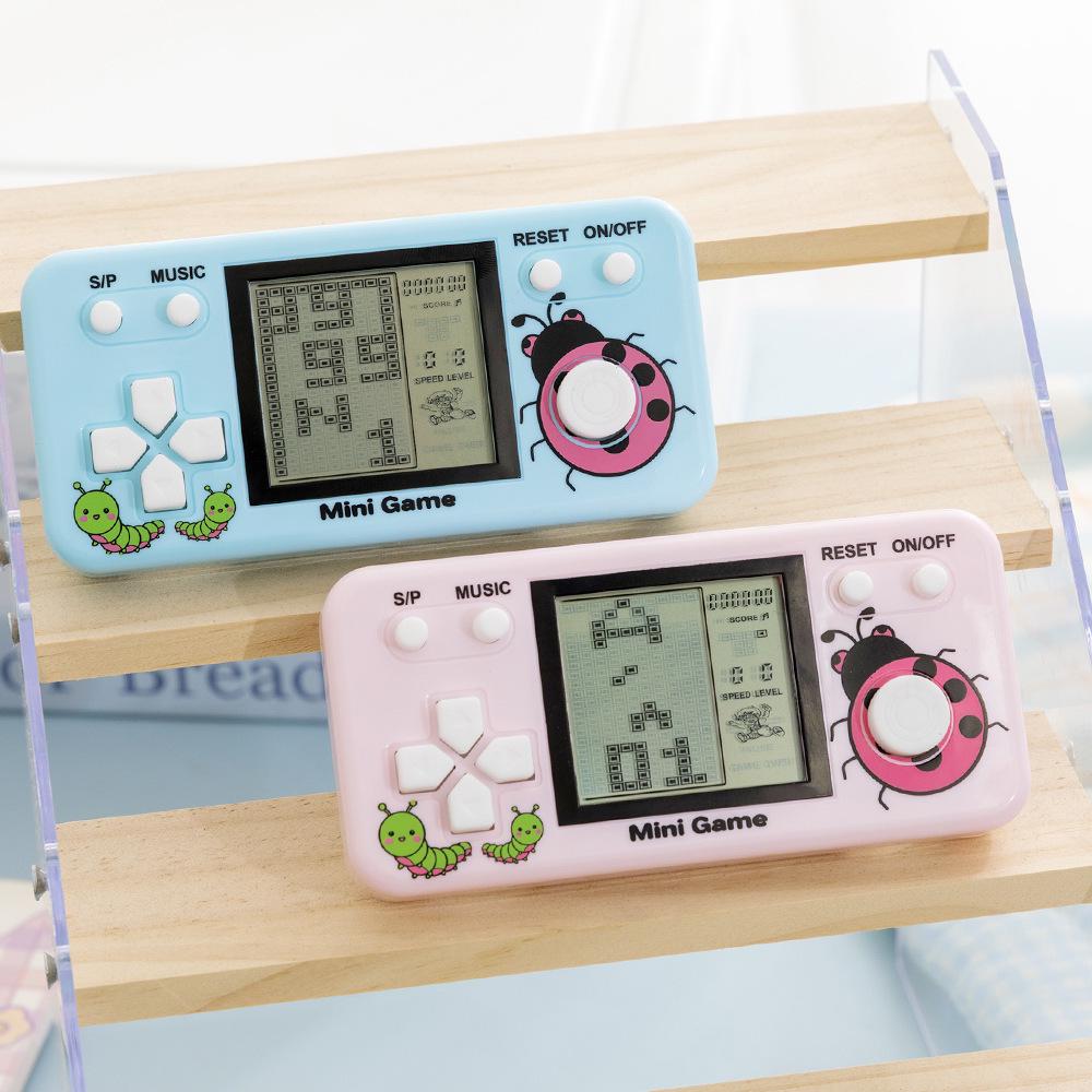 Nostalgische Klassische Handheld-Tetris-Spielkonsole für Kinder - Retro Elektronisches Spielzeug
