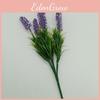 Faux Flower Lavender Arrangement With Plastic Blooms For Office Space Decoration