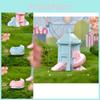 Adorable Resin Playground Micro Landscape Diy Cake Decoration Accessories Ferris Wheel Slide Carousel