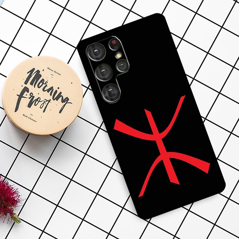 Amazigh Symbol Berber Akademie Hülle Für Samsung Galaxy S23 S21 Ultra S22 S20 FE S8 S9 S10 Note 10 Plus Note 20 Ultra Abdeckung