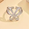 Stainless Steel Fairy Butterfly Gold Open Ring for Women - Non-Fading, Sweet Gift for Best Friends