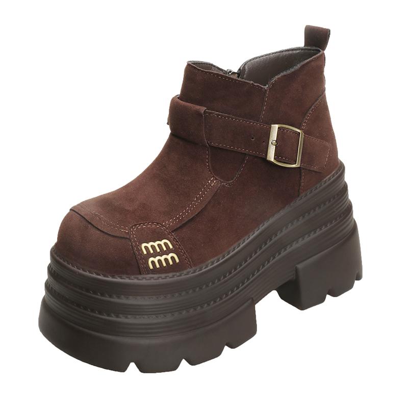 Fashion Women's Ankle Boots High Heels Platform Shoes Woman Winter Boots Designer Dress Women Snow Botas 2025 Trend New Zapatos Female