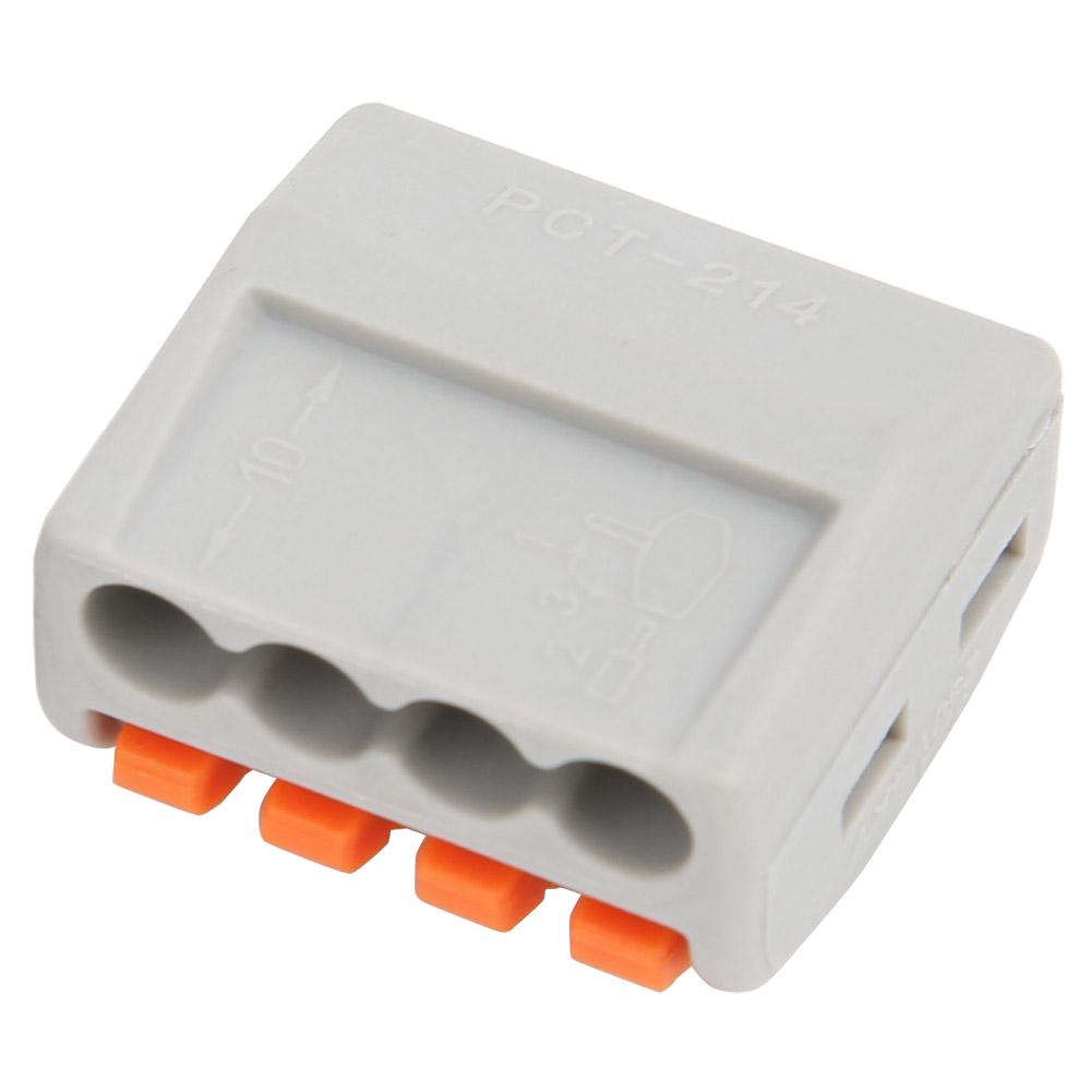 12 buc Conector PCT214 Bloc Terminal cu Arc Conector Cablu cu 4 căi
