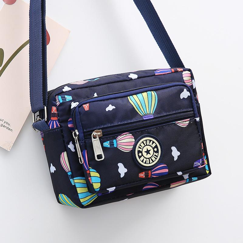 Wholesale New Flower Cloth Bag Oblique Span Bag Middle-aged and Elderly Bag Stall Night Market Oxford Cloth Shoulder Bag Women's Bag Canvas Bag
