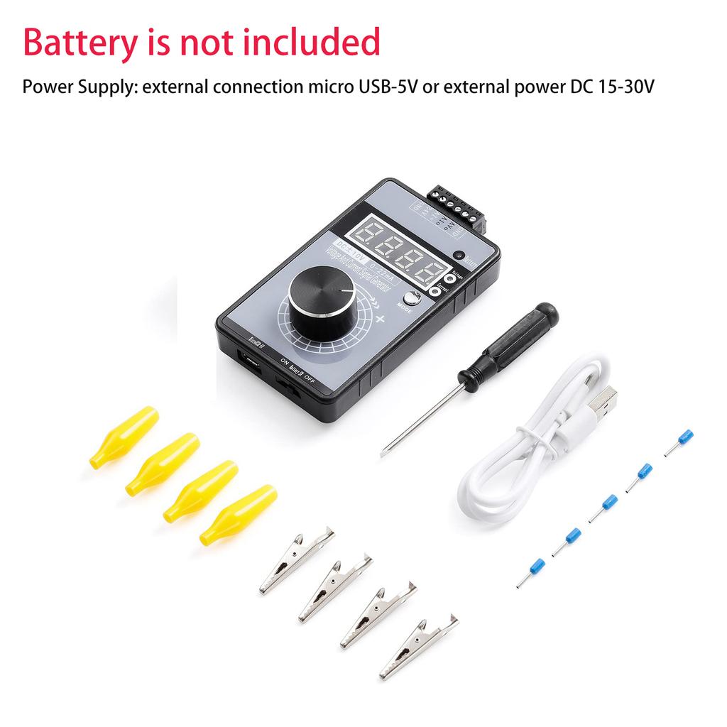 High Precision DC 0-10V 4-20mA Analog Signal Generator Adjustable Voltage Current 0-5V/3V/1V 0-22mA Debugging Source Calibrator