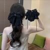 Korean Style Polka Dot Bow Shark Hair Clip - Elegant & Versatile