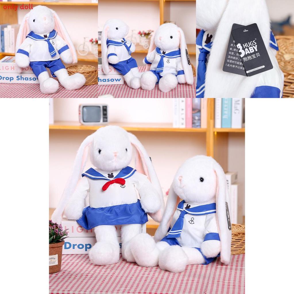 Cute Sailor Suit Cartoon Rabbit Plush Doll Toy For Kids Gift And Home Decor