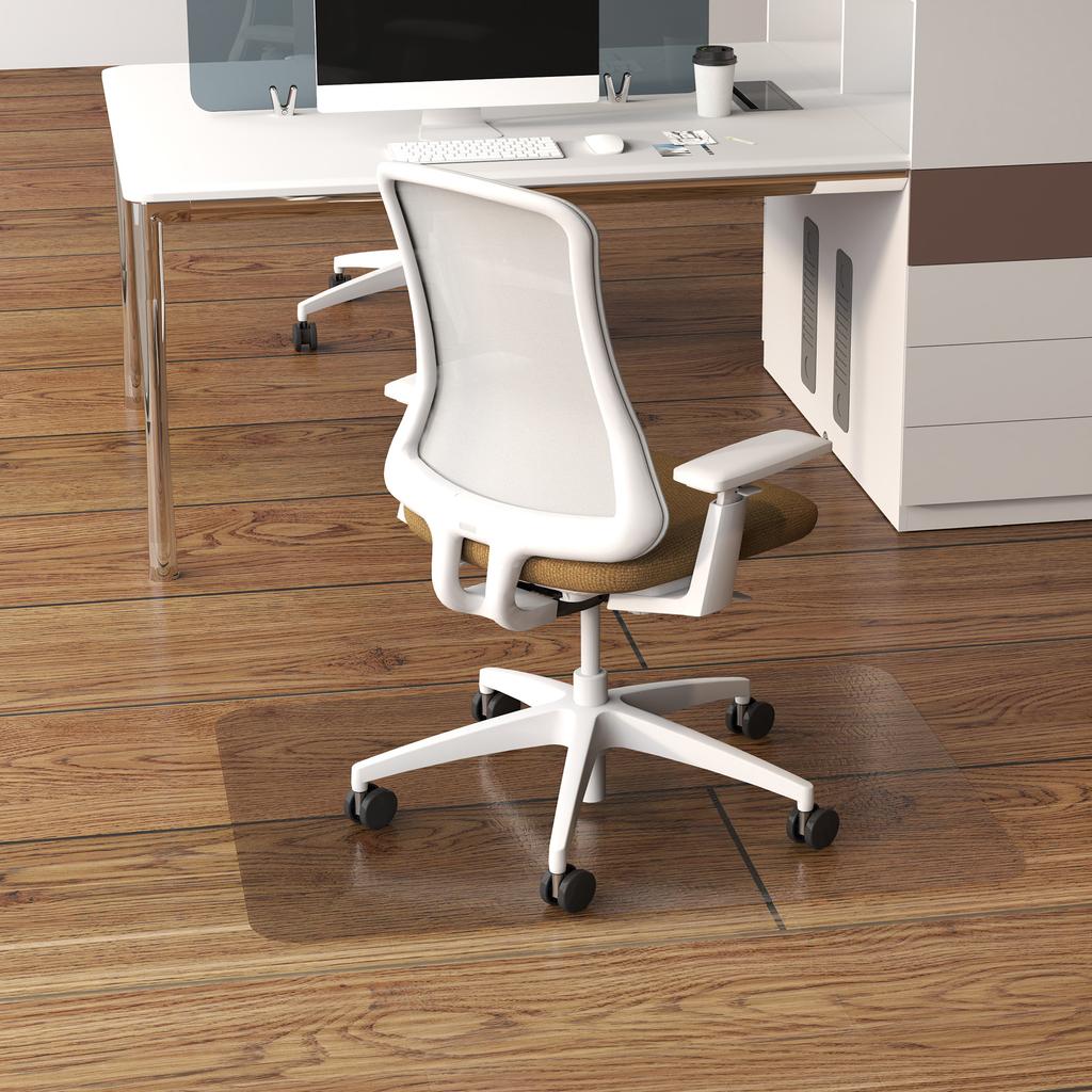 Floor Mat, Office Chair, for Carpet, 90 x 120 cm, Transparent