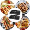 1/2 Stück Silikon Waffelform, Küchen Waffeleisen Quadratische Waffelform für Kuchen Schokolade Handwerk Süßigkeiten Seife Gebäckzubehör