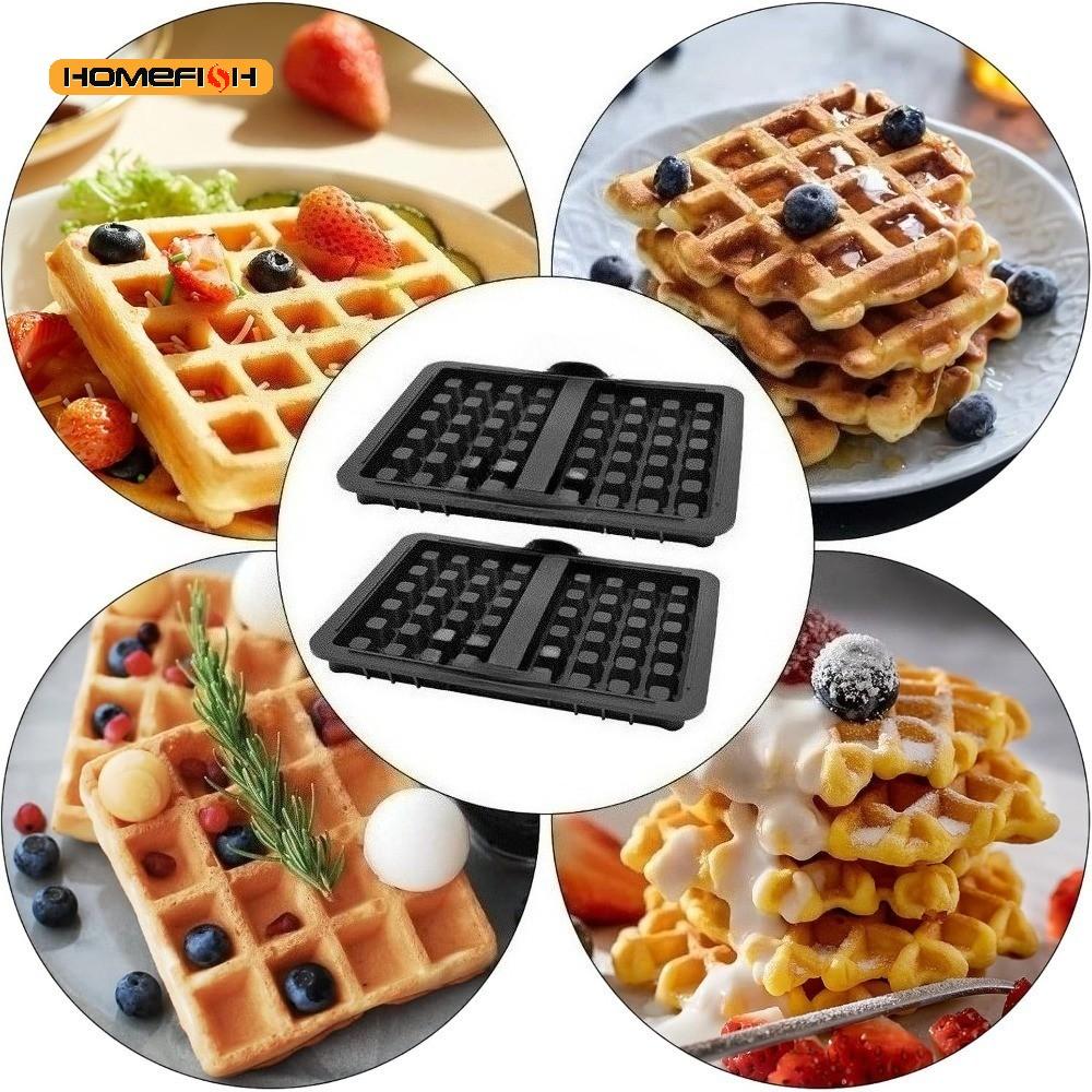 1/2 Stück Silikon Waffelform, Küchen Waffeleisen Quadratische Waffelform für Kuchen Schokolade Handwerk Süßigkeiten Seife Gebäckzubehör