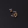 Puncture fashion Stud minimalist Twist Ball Stud lady Stainless Steel Earring