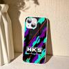 Sports Car H-HKS JDM Logo For IPhone 14 13 12 Mini 11 Pro XS Max X XR 14 Plus Tempered Glass Cover