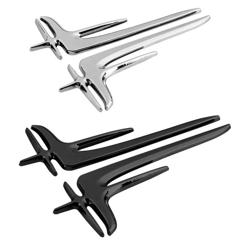 2pcs Car Side Fender Stickers Auto Emblem Badge For C200 C180 E350 AMG CLK GLA CLS CLC W205 W212 W210 W204 W168