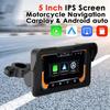 5 Inch Motorcycle DVR GPS Navigation Display Screen Portable Digital Dashboard Moto Wireless CarPlay & Android Auto Smart Box for Motorbike