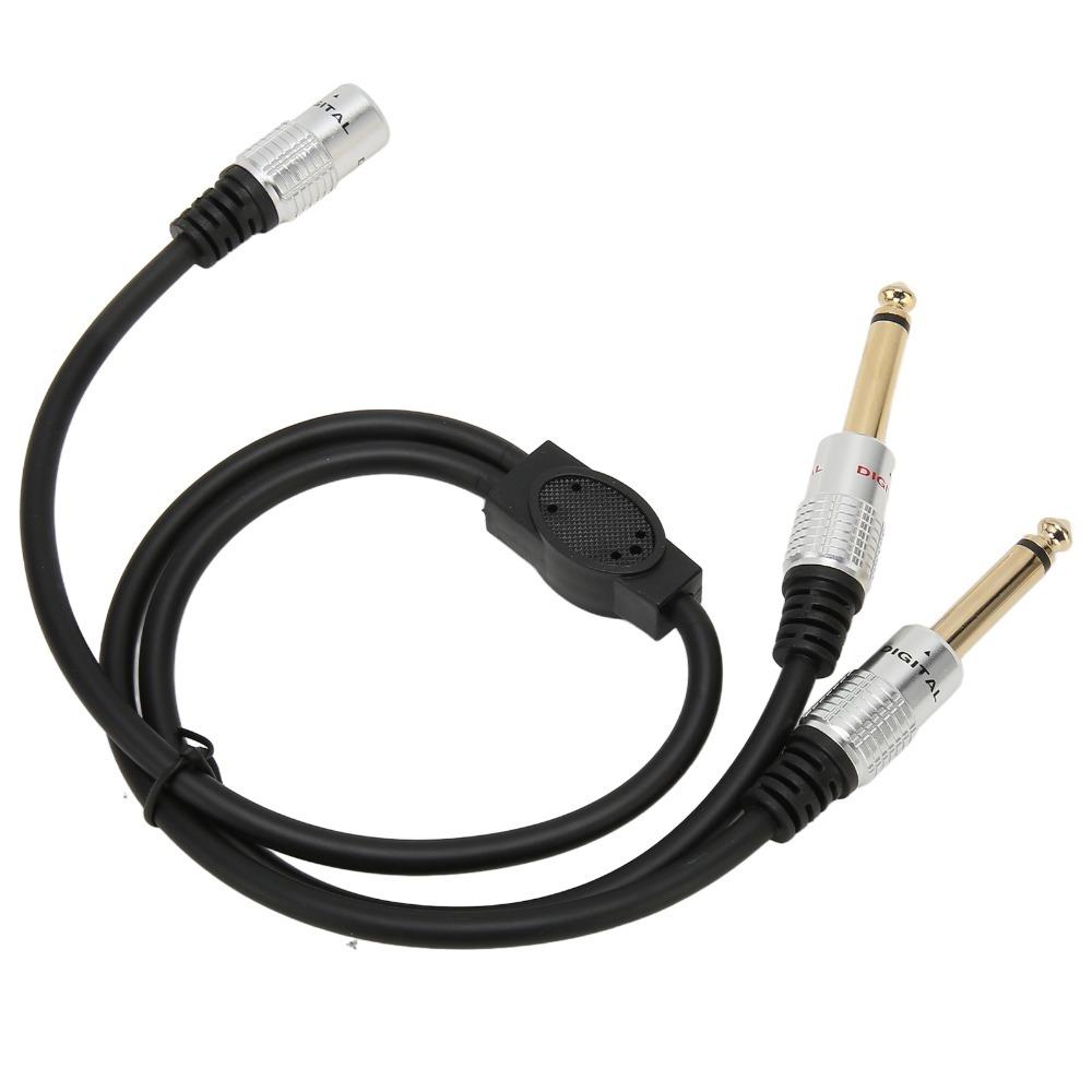 Gold Plated 1/8 Inch To 1/4 Stereo Splitter Y Cable 19.7in 3.5mm Female To Dual 6.35mm Male Dual Channel To Mono