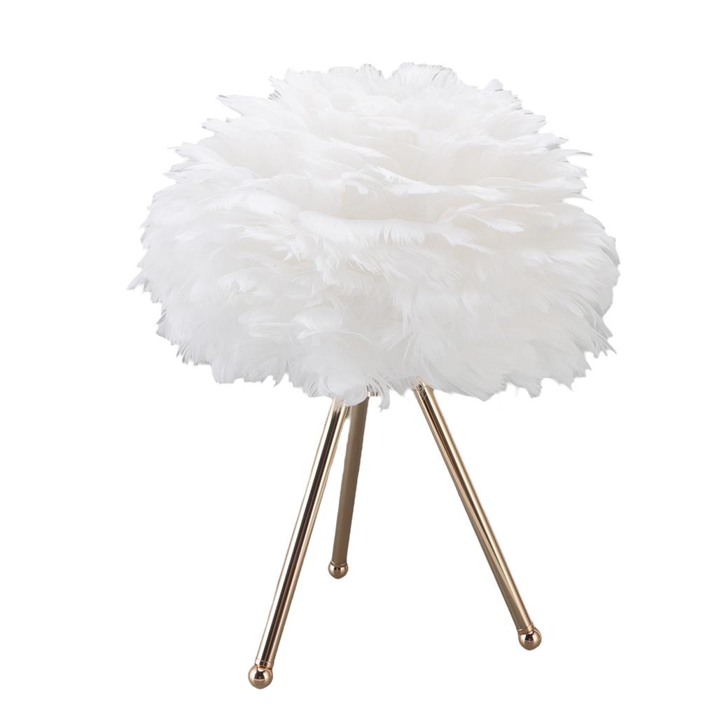 Feather Table Lamp Adjustable Color Brightness Rechargeable Touch Control Decoration Night Light