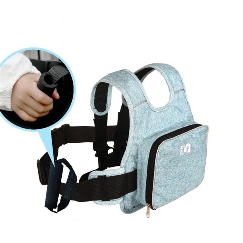 Upgrades Child Motorcycle Safety Harness Adjustable Kids Motorcycle Belt Reflective Breathable Strap for E-bike Durable