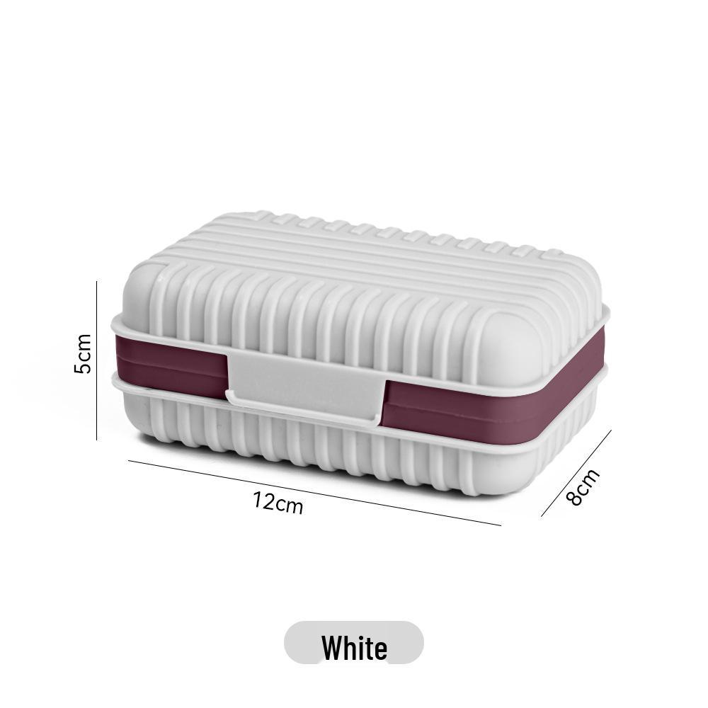 

Luxury Travel Soap Box with Lid – Stylish Bathroom Holder & Dish 12 x 8 x 5 cm