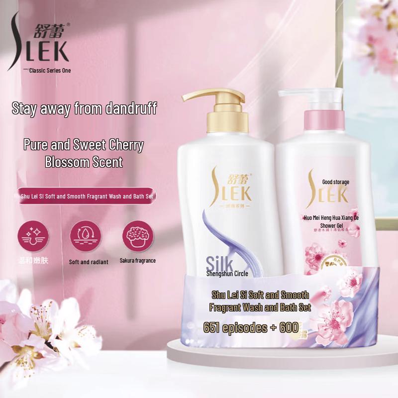 SLEK Silk Smooth Fragrance Wash & Bath Set