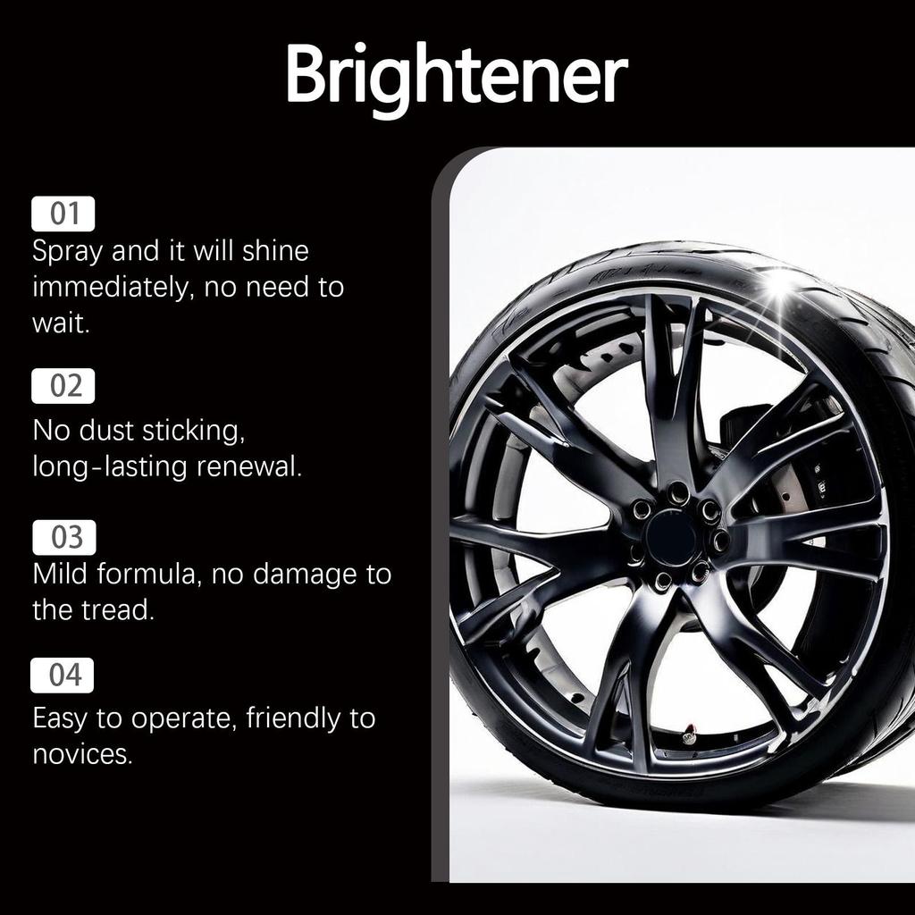 RAYHONG Car Tire Shine Spray Waterproof Anti-fouling Protective Polish Non-staining Lasting Renewal Care