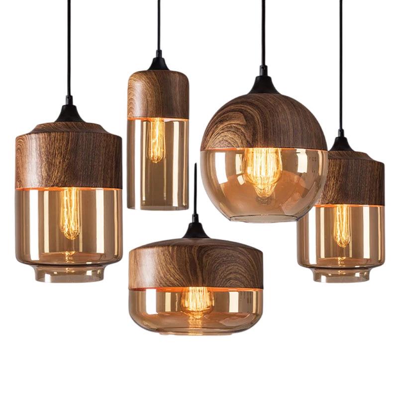 Industrial-Style Glass Ball Pendant Light for Restaurant & Bar