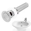 Stainless Steel Drain Stopper Push Bounce Sink Stopper Premium Sink Drain Parts  Bathroom