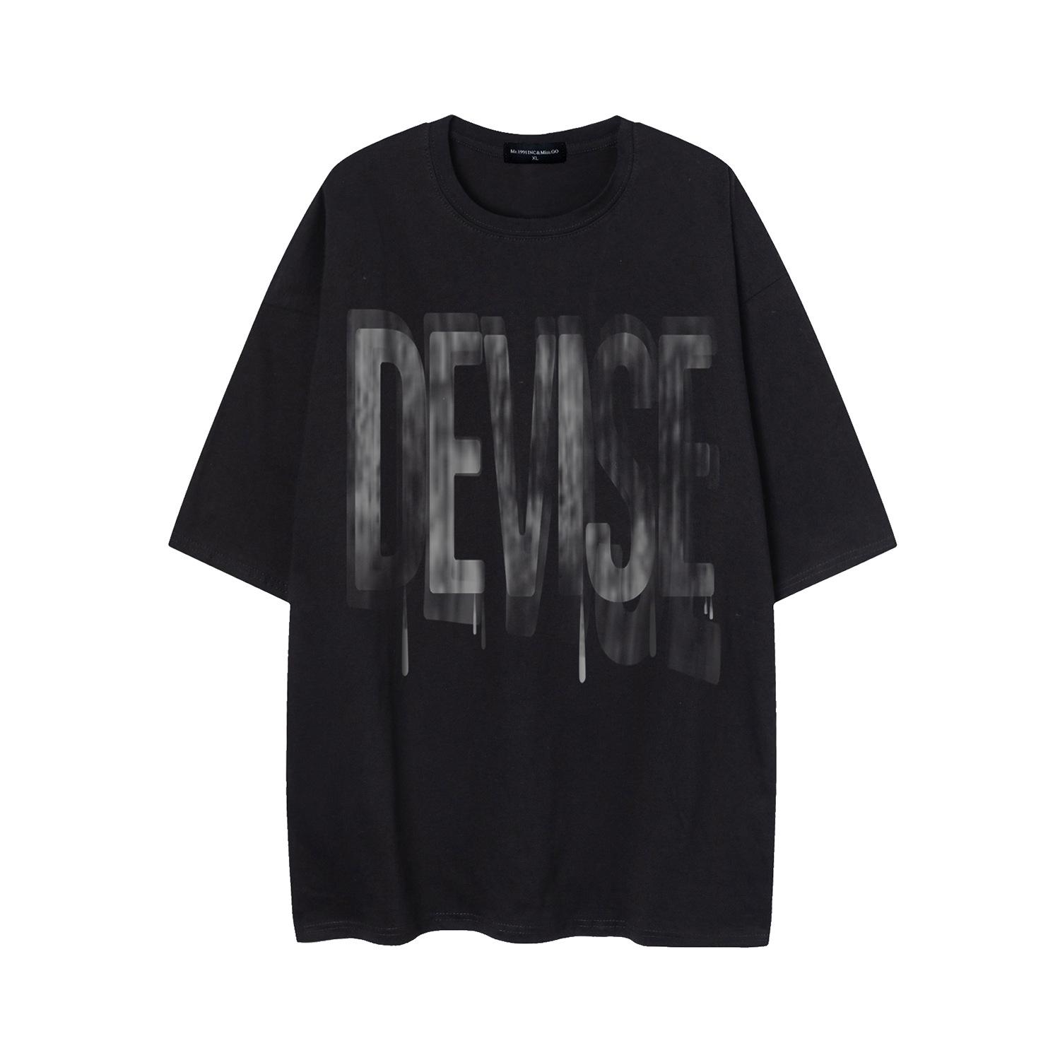 

Man Kun TX106 Retro Street Style Letter Design Summer Tee Large хакі