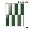 5/10Pcs Non Fading Wall Tile Stickers Peel and Stick Waterproof Oil Proof Heat Resistant for Dining Area Wall Decoration