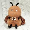 25cm Brown Cockroach Roach Stuffed Doll Plush Toy Cute Insect Female Male Animal with Wings Plushie Home Decor Funny Gift