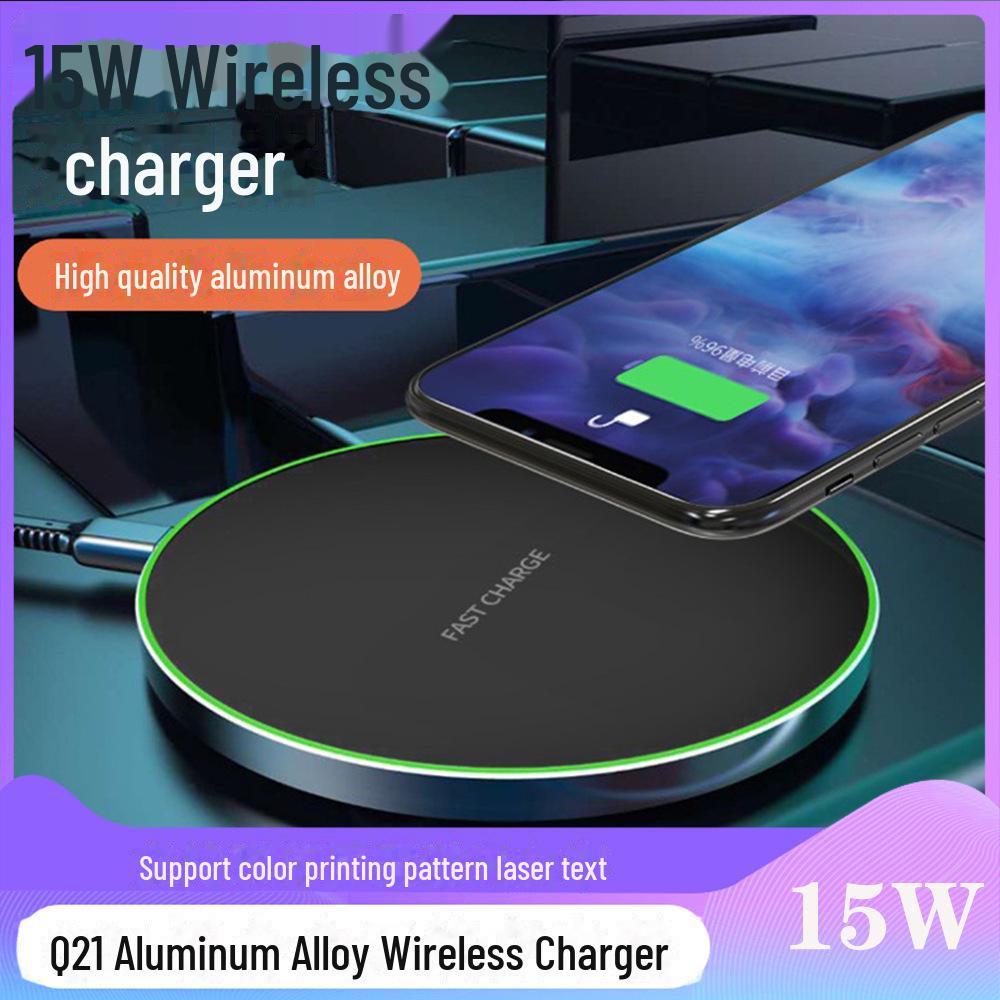 35W Wireless Mobile Phone Charger - Aluminum Alloy Disc, 30W Desktop Charger, Perfect Gift
