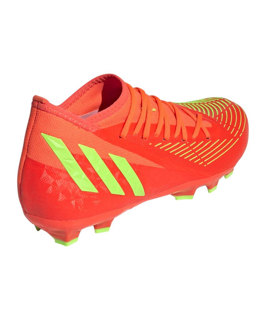 Adidas Predator Soccer Cleats for Dirt and Artificial Solar Solar Black Size Cm Edge.3 HG/AG Men's Turf, Red/Team Green/Core (GW0957), 28.0