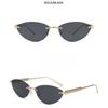 Ladies Sunglasses, Rivet Triangle Cat Eye Sunglasses, Frameless Fashion Sunglasses