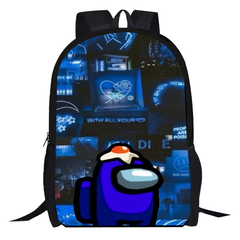 Amongi Schoolbag Anime Cartoon Game Merchandise Primary And Secondary School Backpack Backpack Pencil Case