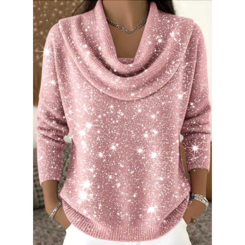 Damen Pullover Herbst Winter Mode Lässig Europäischer Amerikanischer Stil Warm Gemütlich Strick Oberteil