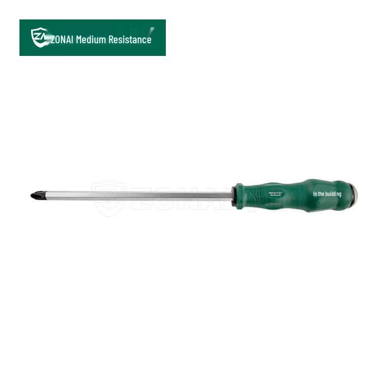 Zhongnai Heavy-Duty Phillips Thru-Tang Screwdriver 8x200mm