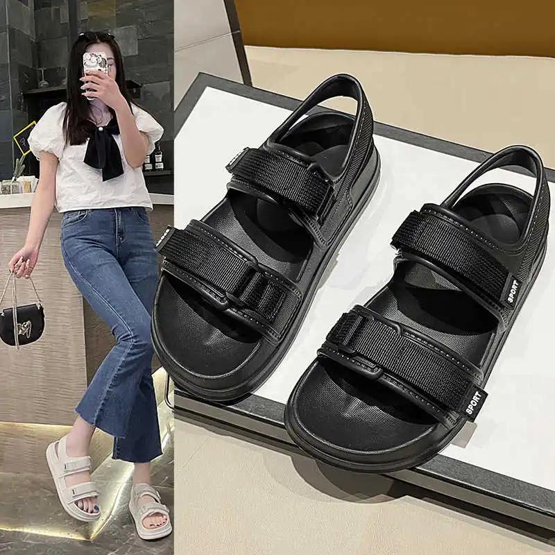 Fashion Drawstring Without Back Rainbow Shoes Woman Slippers Flip Flops Slide Sneakers Sandals For Women Sport Krasovki Athlete