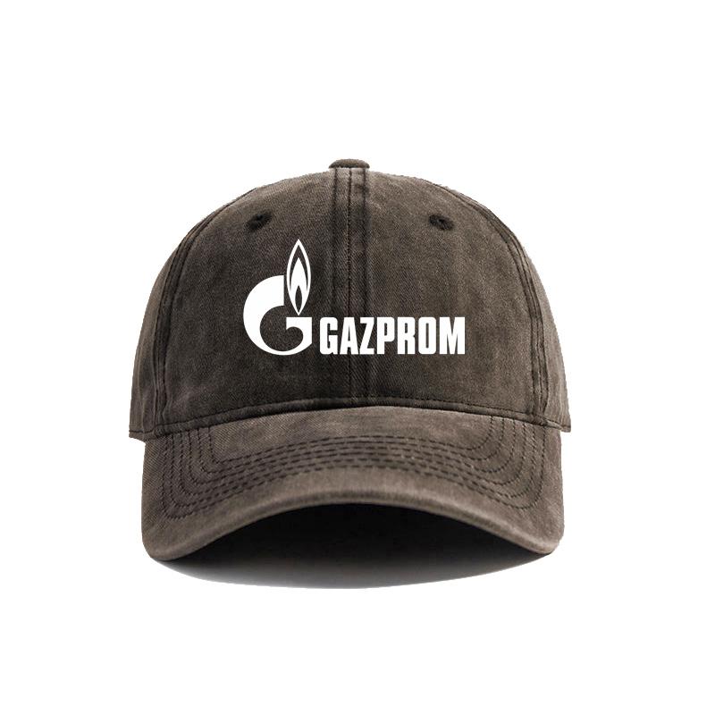 Gazprom Baseball Cap Summer Distressed Dad Hats Unisex Outdoor Adjustable Caps For Women Unisex MZ093
