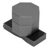 Billard Achteckiges Kreideetui Set Magnetischer Billard Queue Kreidebox Halter mit Leisem Fixierclip