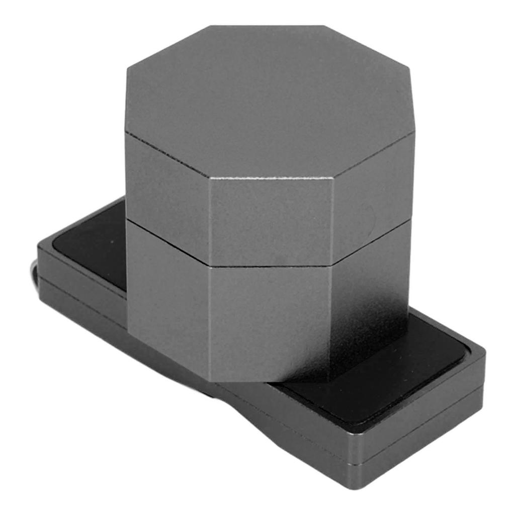 Billiards Octagonal Chalk Case Set Magnetic Billiard Cue Chalk Box Holder with Silent Fixed Clip