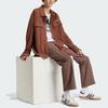 Adidas Originals Premium Ref Pants Solid Color Logo Embroidered Knitted Sports Pants Men Bottoms Rocky-Deep-Earth-Brown IS1415