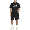 Nike Γεωμετρικό Μοτίβο Φαρδύ Κοντομάνικο T-Shirt Ανδρικά Top Μαύρο FN4255-010