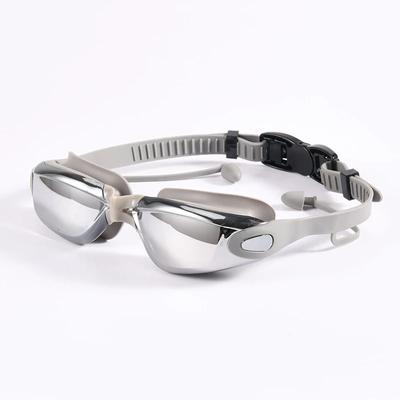 Schwimmbrille für Erwachsene Ohrstöpsel Professionelle Poolbrille Antibeschlag Herren Damen Wasserdichte Brille Schwimmzubehör