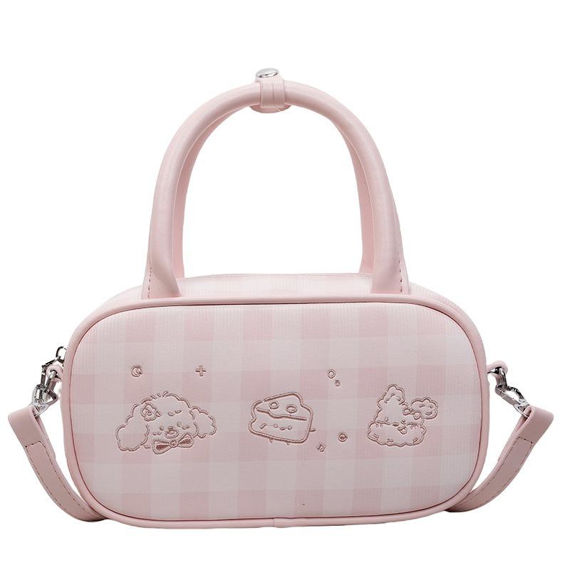 Popular Portable Small Bag Women's New Fashion Plaid Shoulder Bag To Work Commuting Casual Messenger Bag