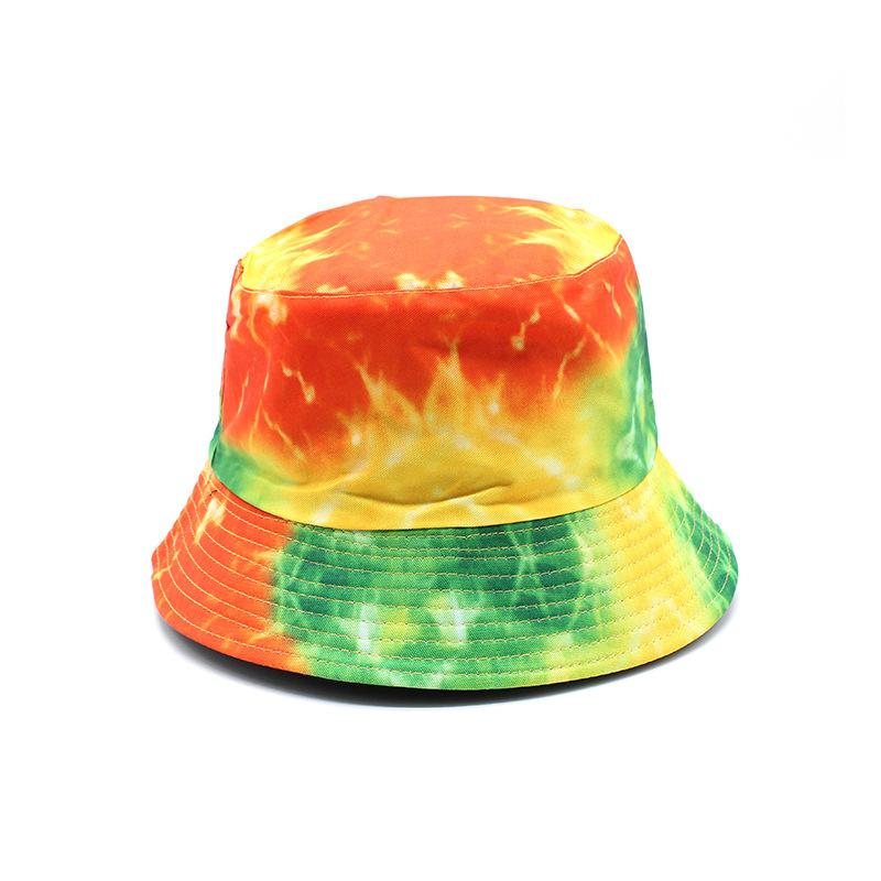 Ins DoubleSided Tie Dyed Fisherman Hat Children Spring And Summer Trendy Men Versatile Sunshade Sunscreen Street Basin Hat