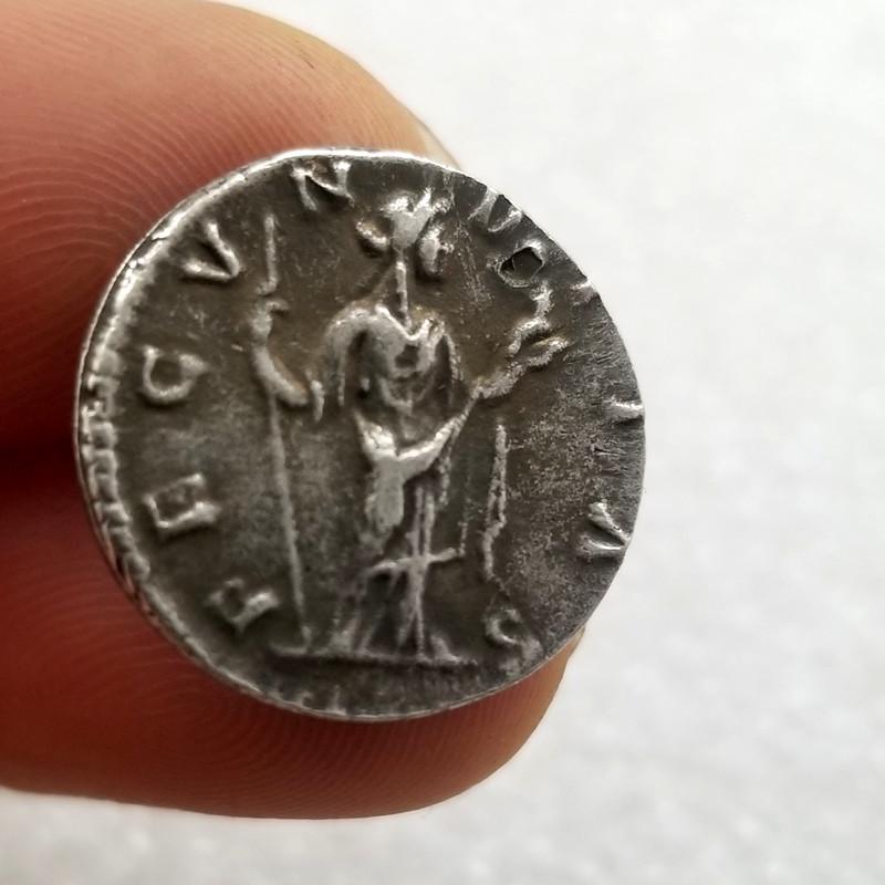 Antique Greek Brass Silver-Plated Commemorative Coin H01186