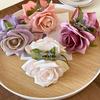 Super fairy fabric rose flower hairpin fairy wind sweet simple grab clip hair accessories fashion versatile niche headgear girl